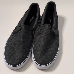 Target Gray Textile Slip-Ons